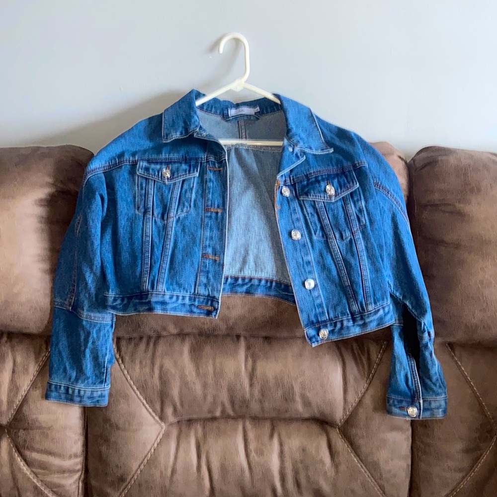 Adika fringe Jean jacket never worn